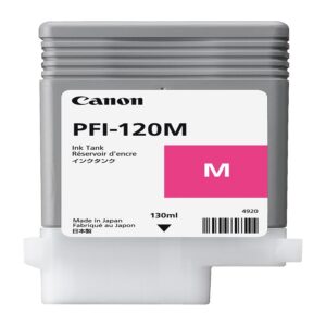 TANQUE DE TINTA CANON PFI-120M MAGENTA, CAPACIDAD 130 ML