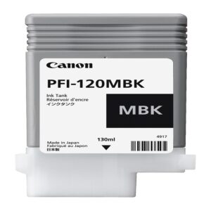 TANQUE DE TINTA CANON PFI-120MBK NEGRO MATE, CAPACIDAD 130 ML