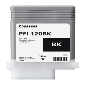 TANQUE DE TINTA CANON PFI-120BK NEGRO, CAPACIDAD 130 ML